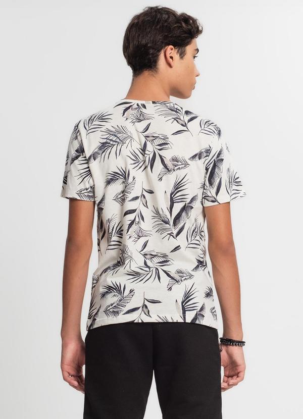 Minty - Camiseta Juvenil Masculina Estampada Bege 2