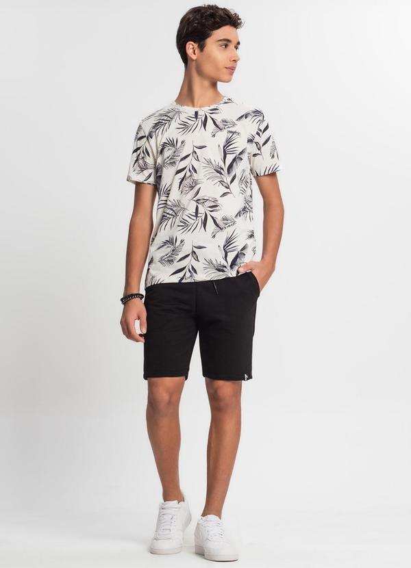 Minty - Camiseta Juvenil Masculina Estampada Bege 3