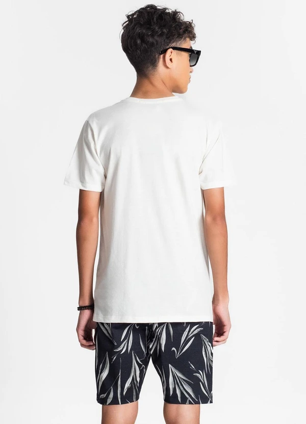 Minty - Camiseta Juvenil Masculina Paradise Bege 2
