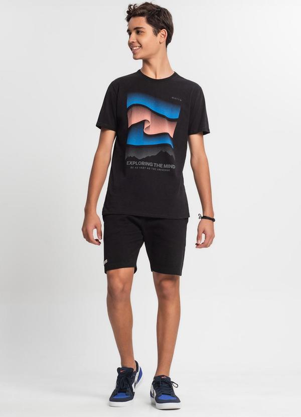 Minty - Camiseta Juvenil Masculina Preto 3