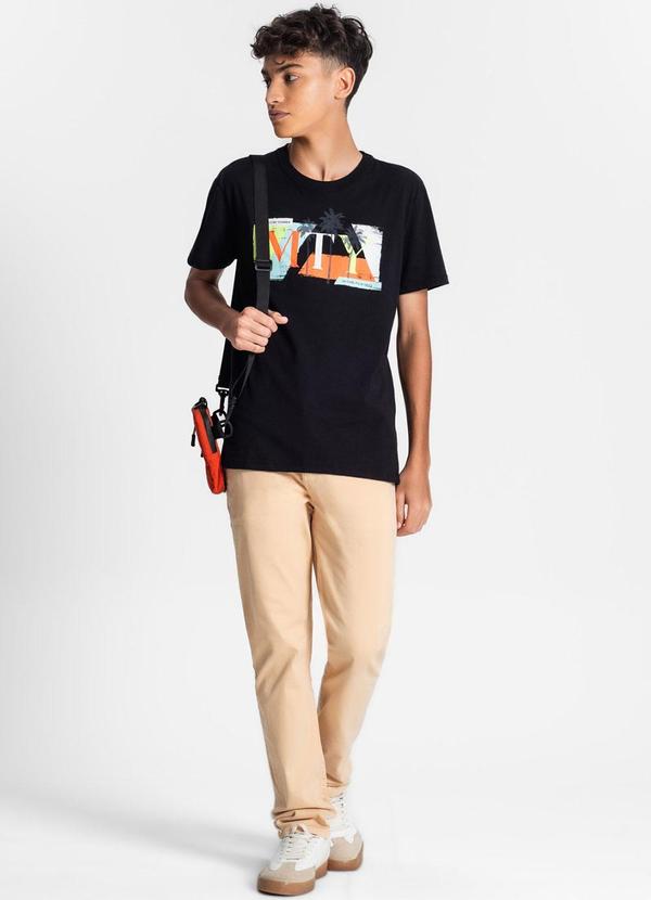 Minty - Camiseta Juvenil Masculina Preto 3