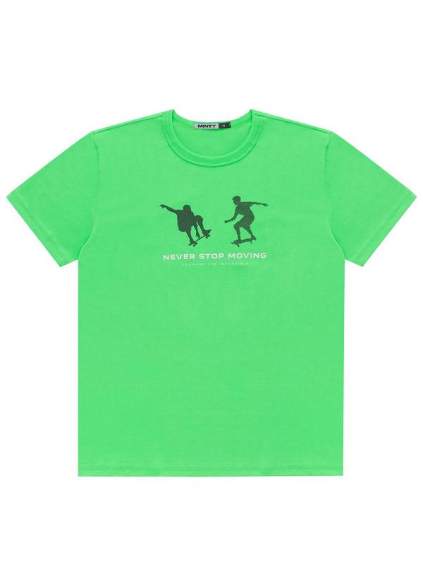 Minty - Camiseta Juvenil Masculina Verde