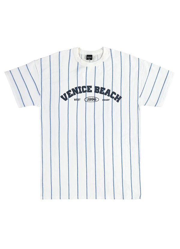 Malwee Kids - Camiseta Longline Venice Beach Teen Branco