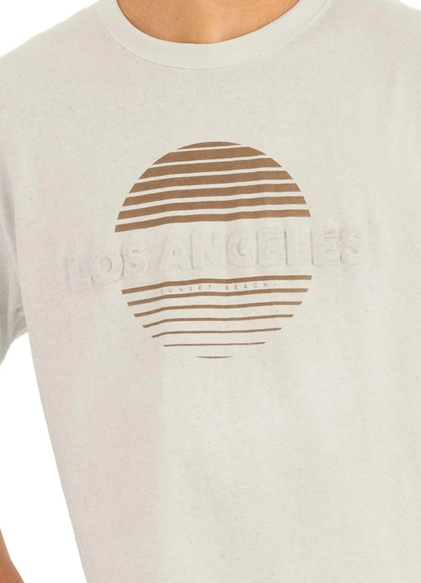 Malwee Kids - Camiseta Los Angeles em Linho Teen Areia 3