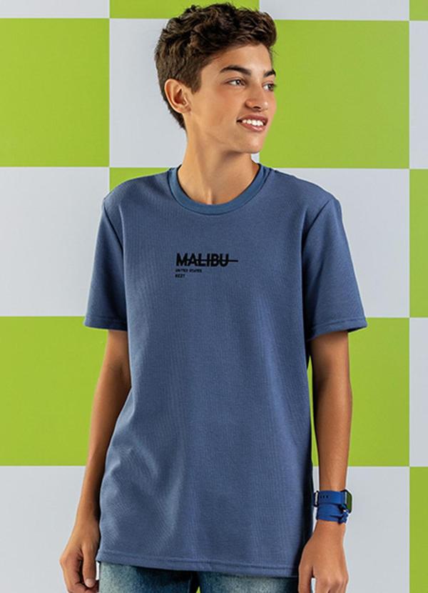 Rezzato - Camiseta Malibu Masculino Azul