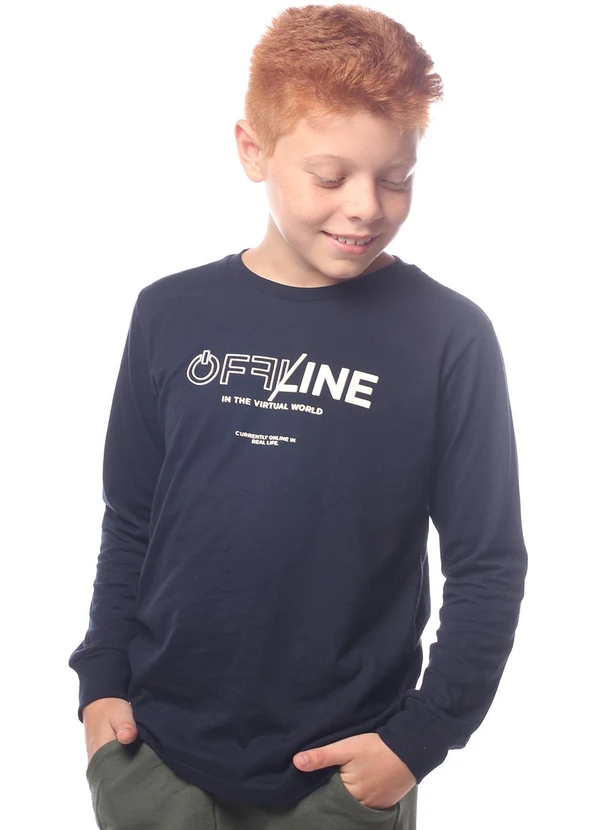 Pulla Bulla - Camiseta Meia Malha Azul