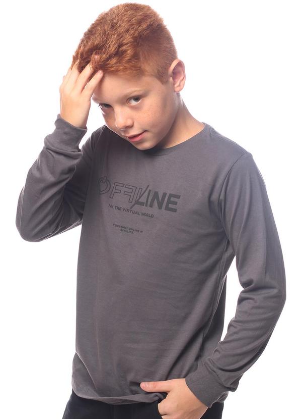 Pulla Bulla - Camiseta Meia Malha Cinza