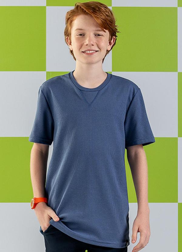 Rezzato - Camiseta Minimalist Vibes Masculino Azul