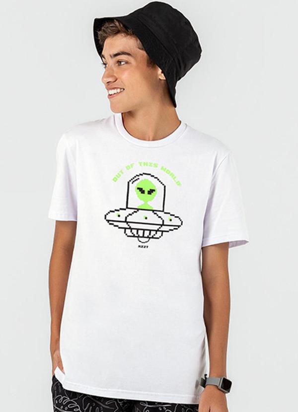 Rezzato - Camiseta Out Of This World Masculino Branco
