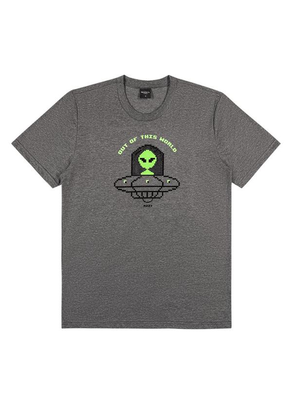 Rezzato - Camiseta Out Of This World Masculino Cinza