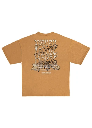 Malwee Kids - Camiseta Oversized Bever Look Back Teen Amarelo M - MALWEE KIDS