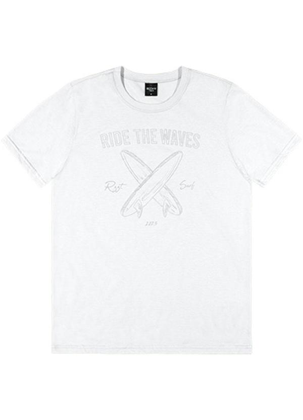 Rezzato - Camiseta Ride The Waves Teen Masculino Branco