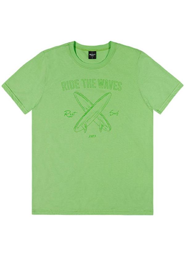 Rezzato - Camiseta Ride The Waves Teen Masculino Verde