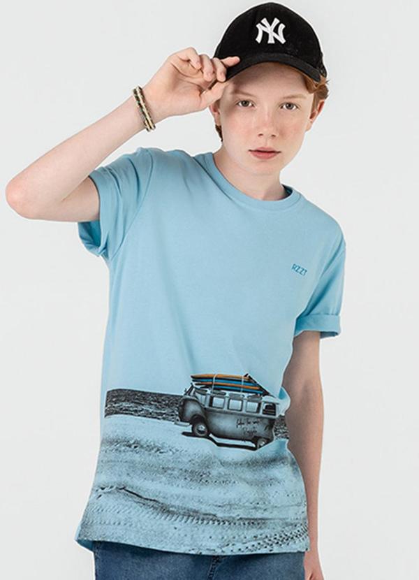 Rezzato - Camiseta Road Trip Masculino Azul