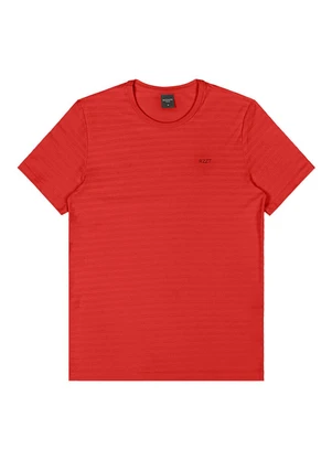 Outlet - Camiseta Texturizada Lisa Teen Vermelho - OUTLET