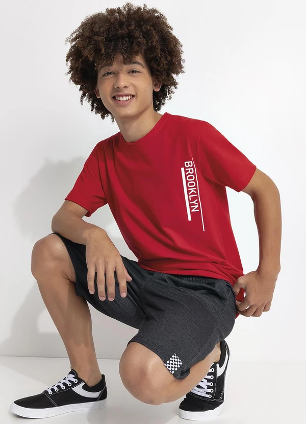 - Camiseta Piquet Vermelho 5