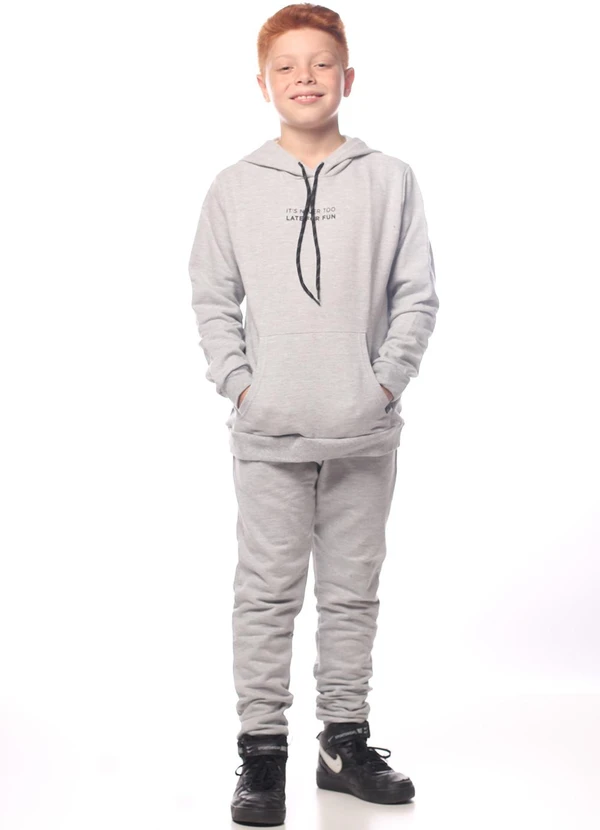 Pulla Bulla - Conjunto Moletom Cinza