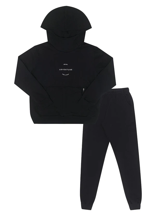 Pulla Bulla - Conjunto Moletom Preto 2