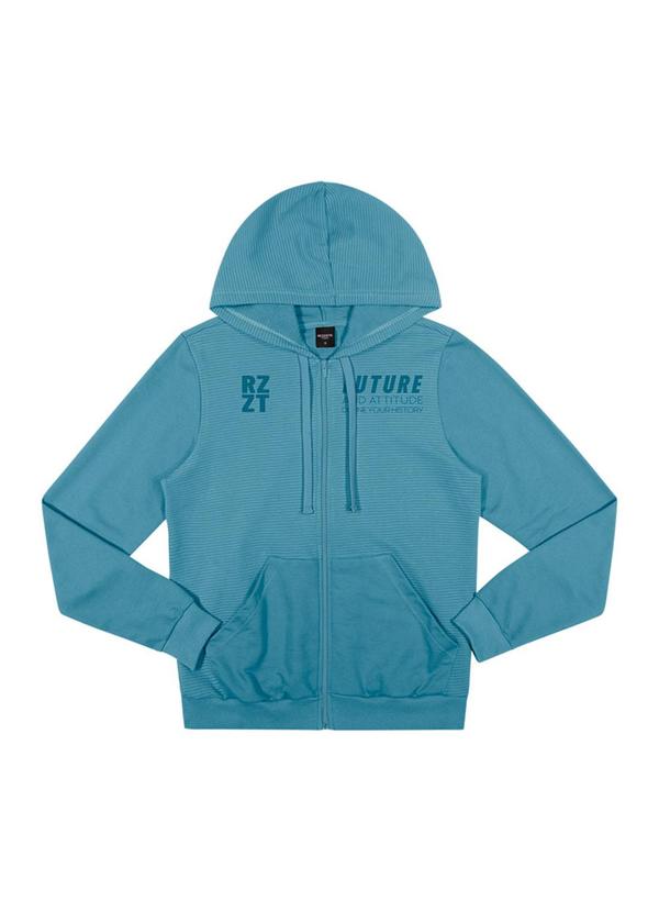 Rezzato - Jaqueta Moletom Estampado Future Masculino Azul