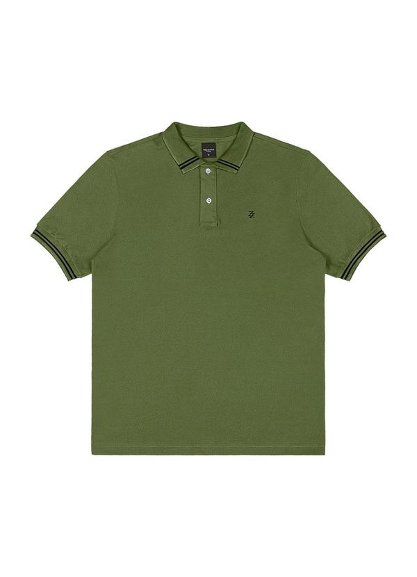 Rezzato - Polo Gola Contrastante Teen Masculino Verde