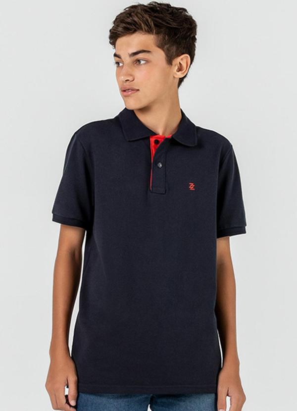 Rezzato - Polo Masculino Azul