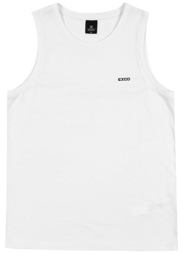 Exco - Regata Juvenil em Meia Malha Branco