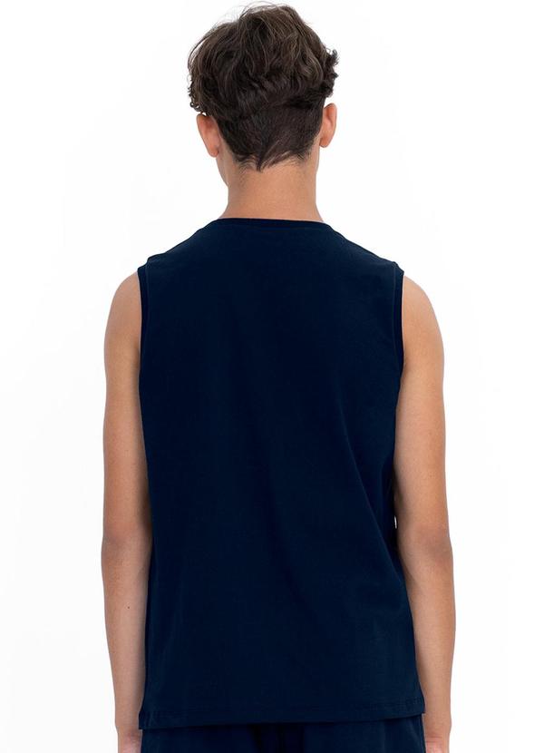 Minty - Regata Juvenil Menino em Meia Malha Azul 2