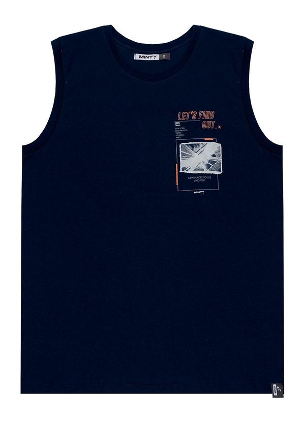 Minty - Regata Juvenil Menino em Meia Malha Azul 4