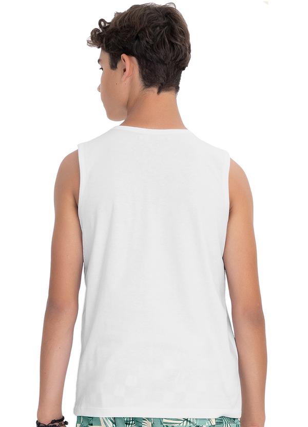 Minty - Regata Juvenil Menino em Meia Malha Branco 2