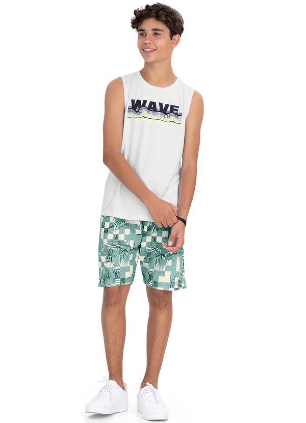 Minty - Regata Juvenil Menino em Meia Malha Branco 3