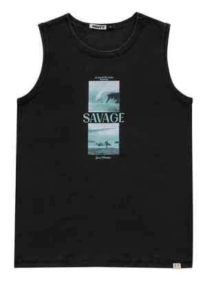 Minty - Regata Juvenil Masculina Preto - MINTY