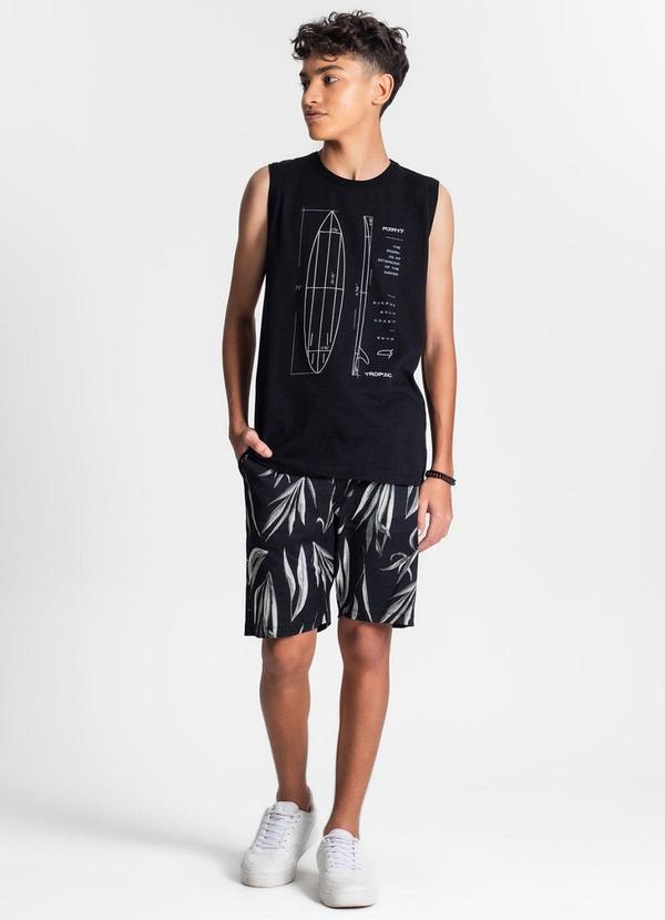 Minty - Regata Juvenil Masculina Preto 3