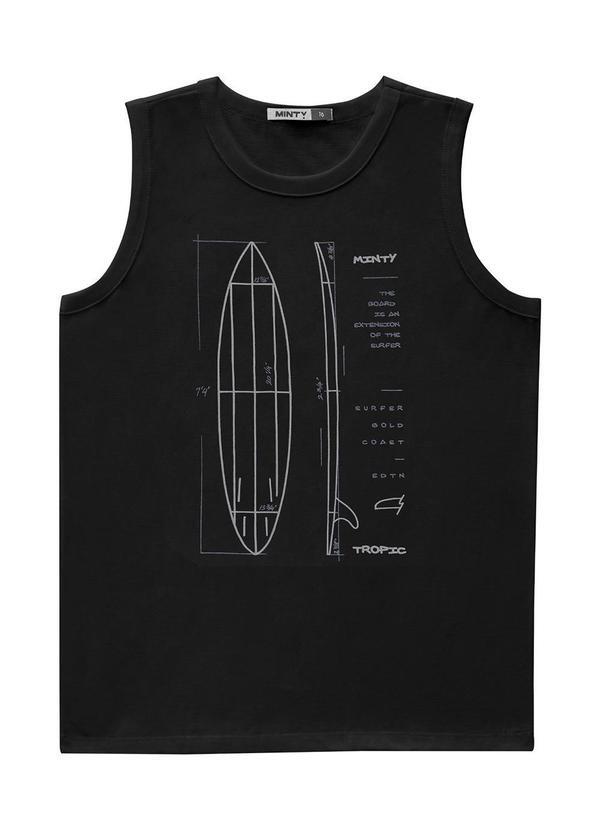 Minty - Regata Juvenil Masculina Preto 5