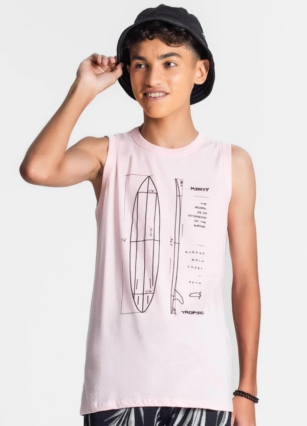 Minty - Regata Juvenil Masculina Rosa