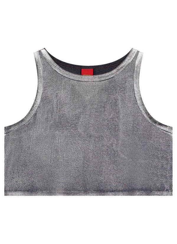 Kyly - Top Infantil Menina Brilho Preto 3