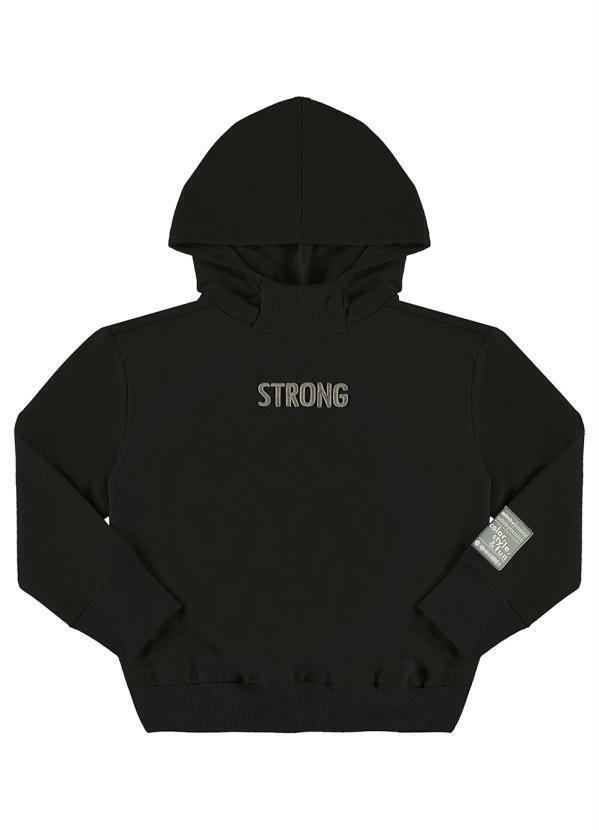 Quimby - Blusão Básico em Moletom Preto