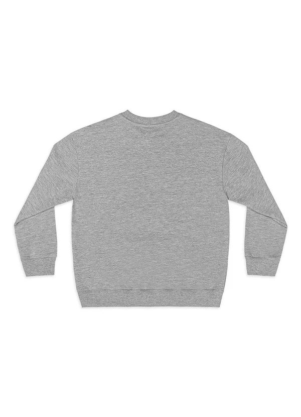 Quimby - Blusão Básico para Menino em Moletom Cinza 2