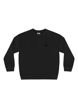 Quimby - Blusão Básico para Menino em Moletom Preto - QUIMBY