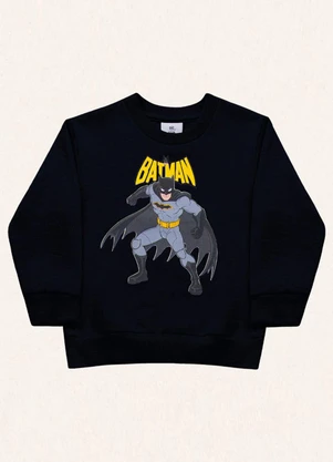 Fakini Kids - Blusão Batman Preto - FAKINI KIDS