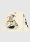 Malwee Kids - Blusão Buzz Lightyear® em Moletom Bege - variação: Bege