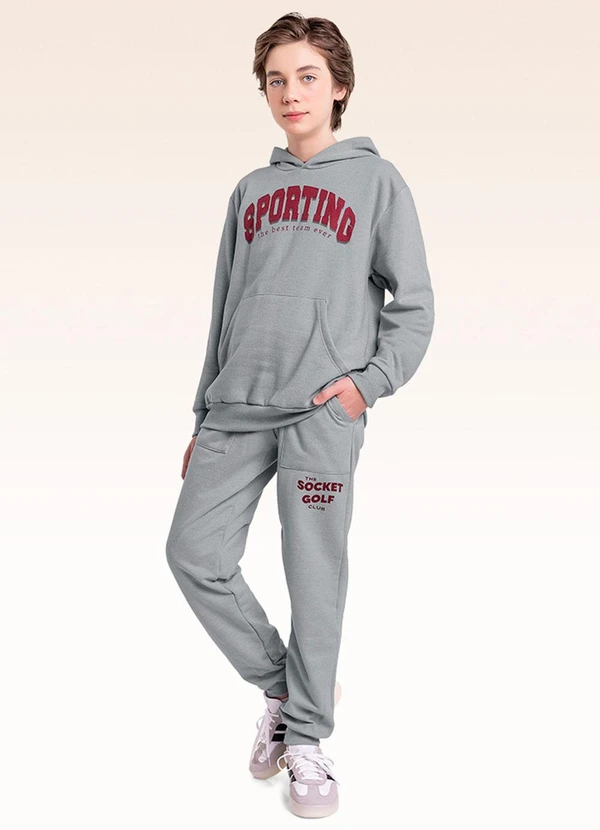 Fakini Kids - Blusão com Capuz Cinza 3