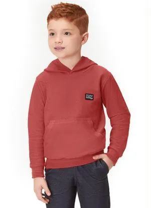 Marisol - Blusão com Capuz Infantil Menino Laranja - MARISOL