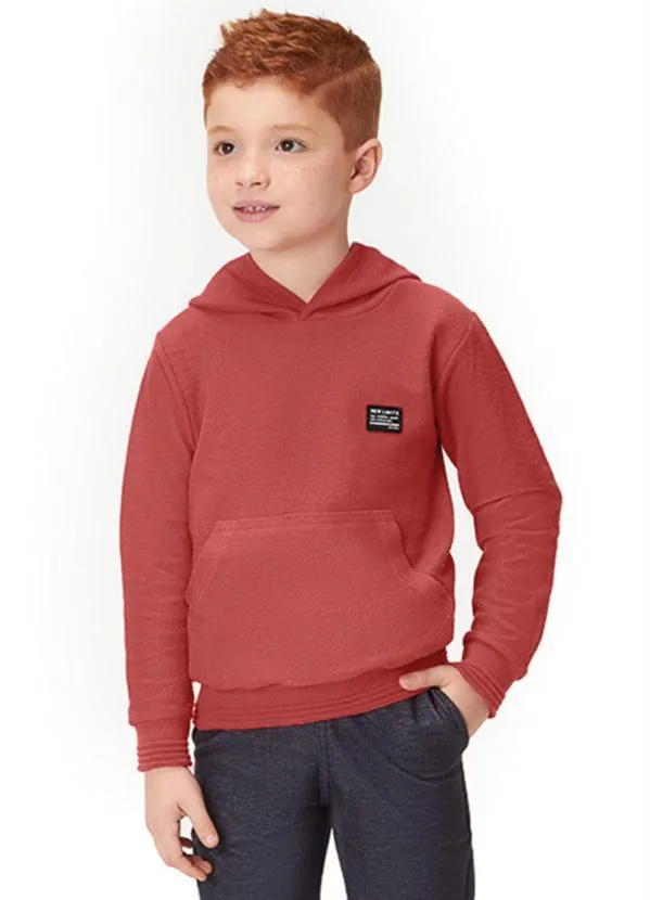 Marisol - Blusão com Capuz Infantil Menino Laranja 1