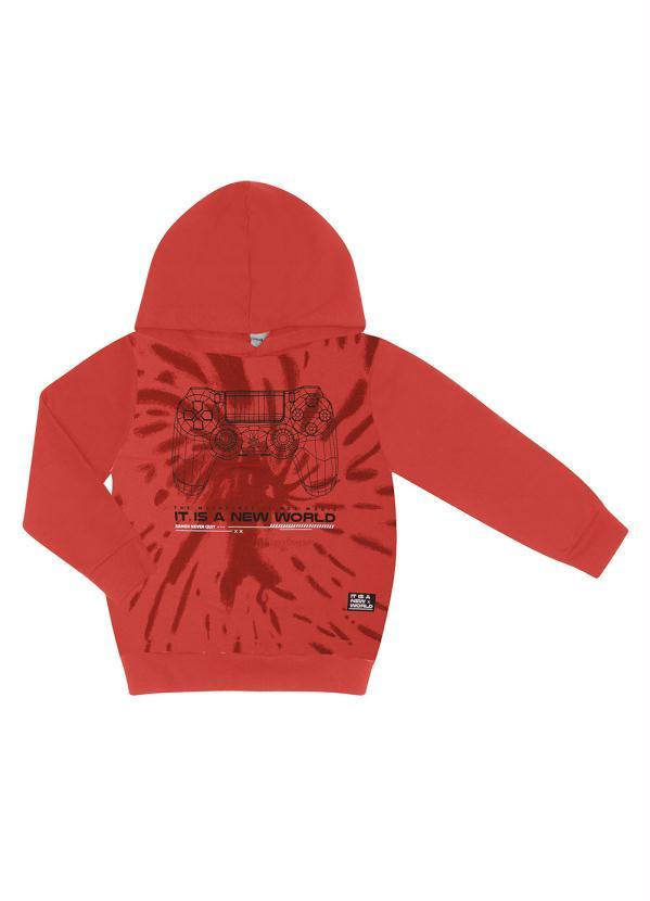 Rovi Kids - Blusão com Capuz Infantil New World Terracota