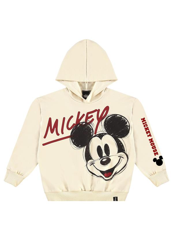 Malwee Kids - Blusão com Capuz Mickey Mouse® Bege 3