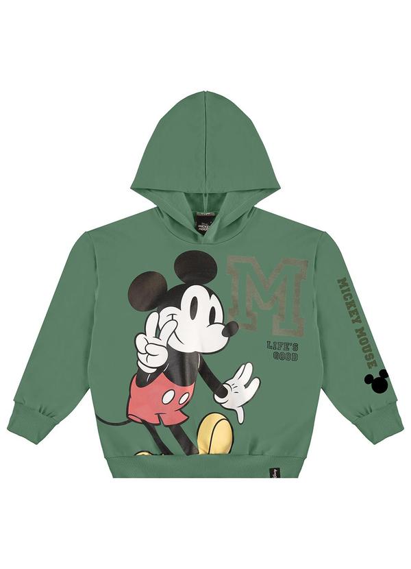 Malwee Kids - Blusão com Capuz Mickey Mouse® Verde