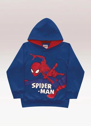 Fakini Kids - Blusão com Capuz Spider-Man Azul - FAKINI KIDS