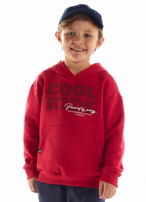 Quimby - Blusão Cool Kids Moletom Vermelho - QUIMBY