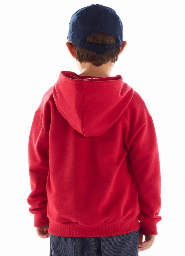 Quimby - Blusão Cool Kids Moletom Vermelho 2