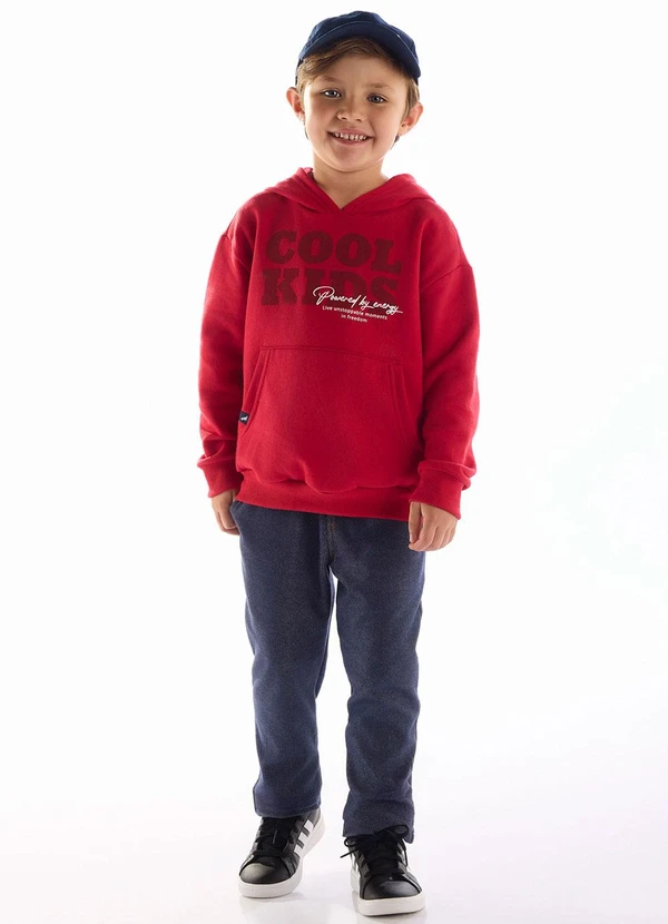 Quimby - Blusão Cool Kids Moletom Vermelho 3